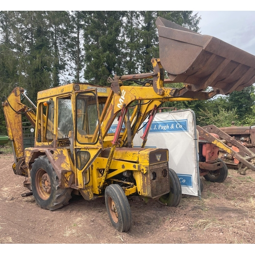 315 - Massey Ferguson 40 loader with back actor. Runs