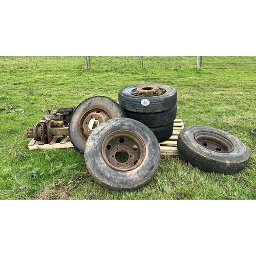 43 - Lorry wheels and axles