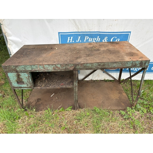 116 - Metal work bench 6ft