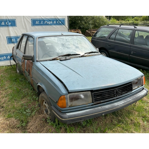 165 - Peugeot 305 GRD 4di car. Reg. MVJ 159Y. Old V5 in office