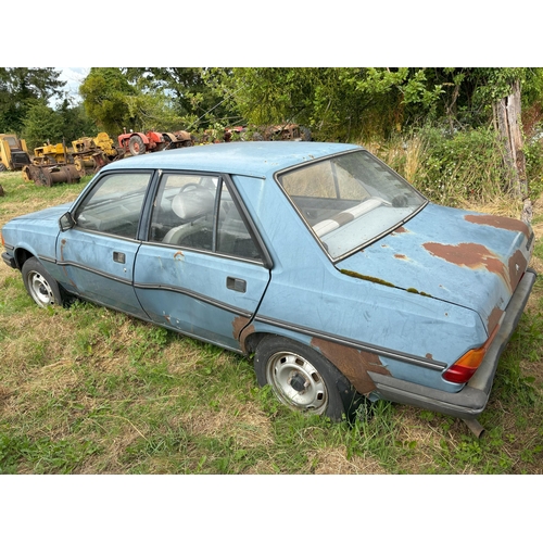 165 - Peugeot 305 GRD 4di car. Reg. MVJ 159Y. Old V5 in office