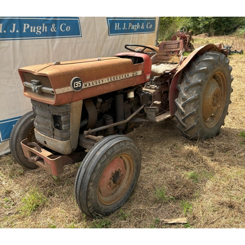 167 - Massey Ferguson 135  8E vineyard tractor, runs and drives well