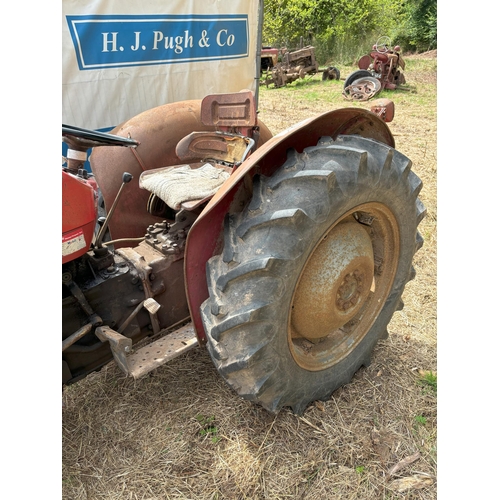 167 - Massey Ferguson 135  8E vineyard tractor, runs and drives well