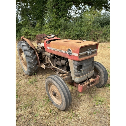 167 - Massey Ferguson 135  8E vineyard tractor, runs and drives well