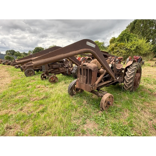 170 - Fordson major tractor with loader and rear wheel weights