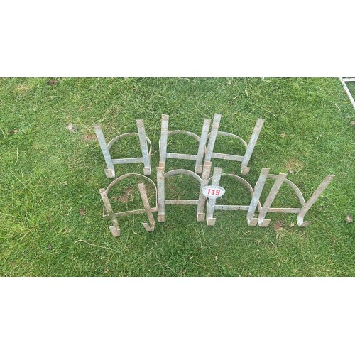 119 - Galvanised bucket holders - 7