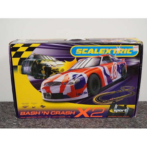 15 - Scalextric Bash 'N Crash racing set in box