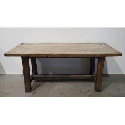 530 - Solid oak refectory style pub table H30