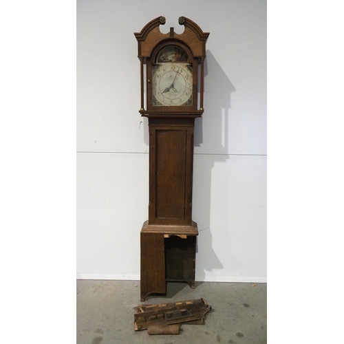 479 - Antique oak long case clock project H86