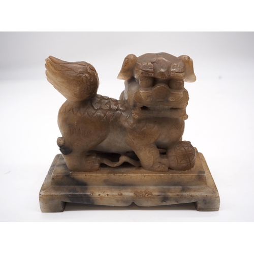 40 - Chinese carved foo dog ornament believed to be made from soapstone