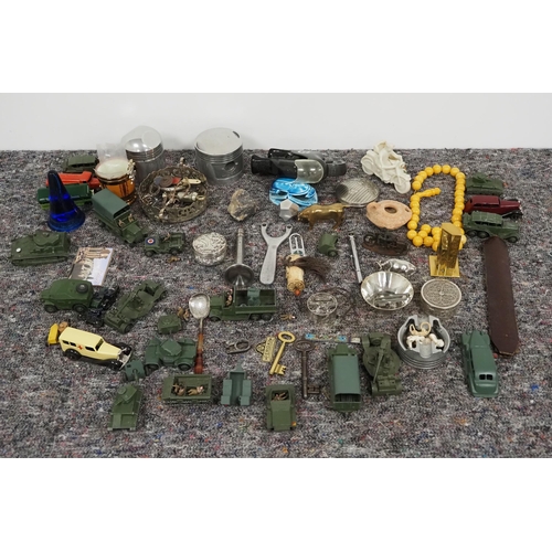 38 - Quantity of model military vehicles and other assorted ornaments