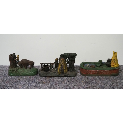 84 - Cast iron mechanical jungle themed money boxes - 3