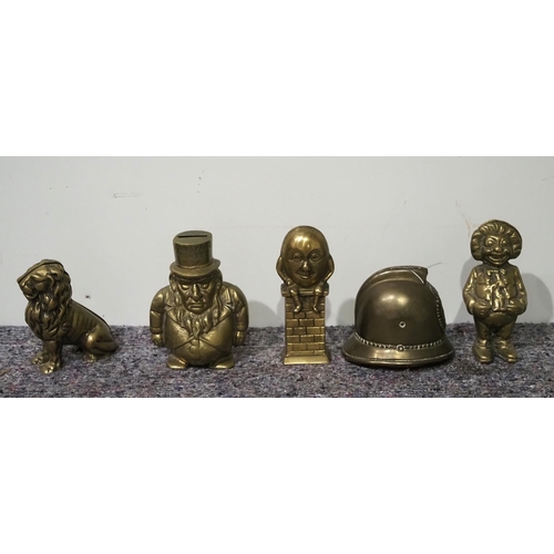 80 - Brass money boxes - 5