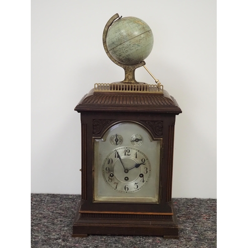 44 - Rare automation rotating globe clock 24