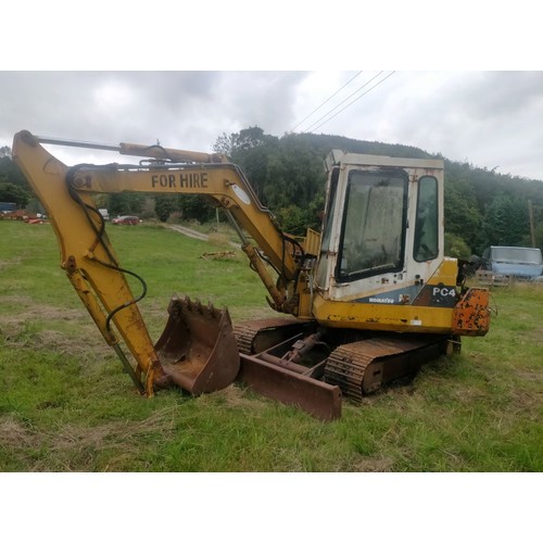 211 - Komatsu PC40 4.0T mini excavator. Spares