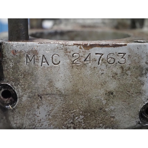Velocette MAC engine spares to include cases, fly wheel, barrel ...