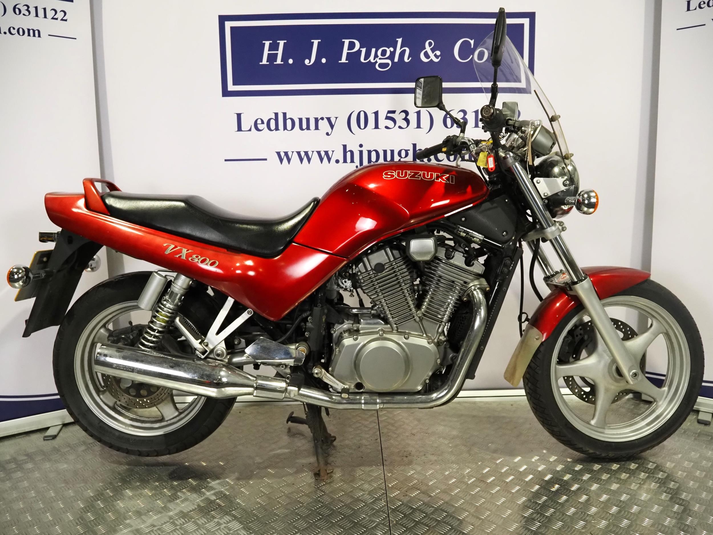 Suzuki VX800 motorcycle. 1995. 805cc Engine turns over. Has