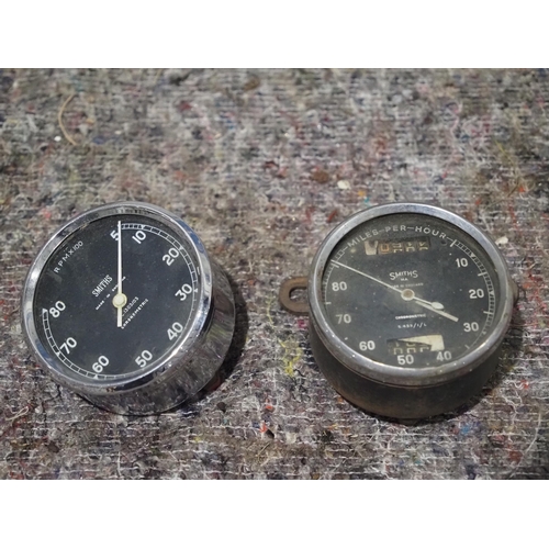 155 - Smiths 0-80 speedo and rev counter