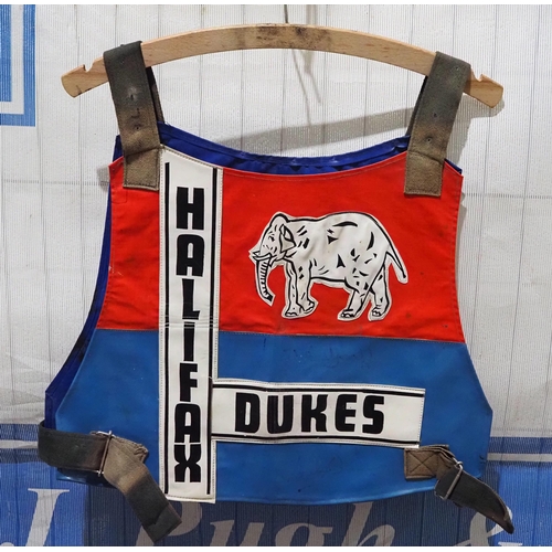 162 - A Halifax Dukes signed speedway race vest