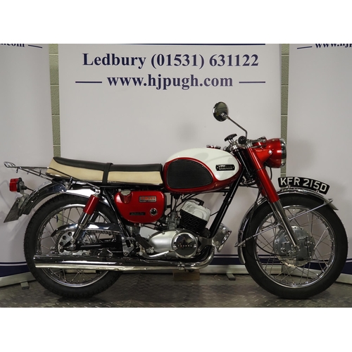 Yamaha YDS3 motorcycle. 249cc. 1966. Frame No. Y23-37466