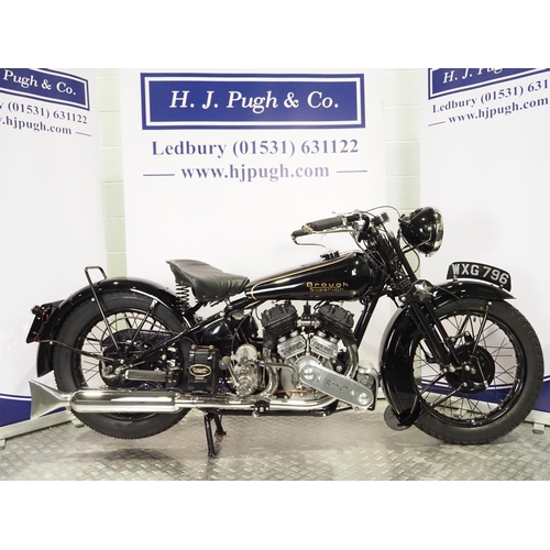 885 - Brough Superior SS80 motorcycle. 1939. 990cc
Frame No. M8/2193
Engine No. BSX/44352 (doesn't match V...