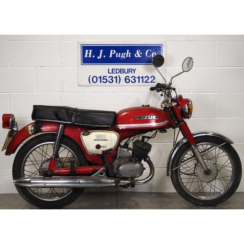 Suzuki B120 motorcycle. 1977. 118cc Frame No. B100 199544 Engine No ...