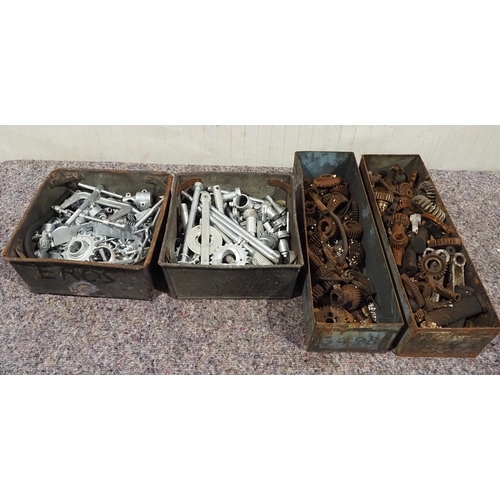 628 - Motorcycle sprockets, bars, springs etc