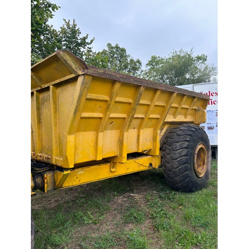 281A - Kockum Soderhamn dumper. Type 411-B. Runs but doesn’t drive. 
Reg. NRP 589V. V5