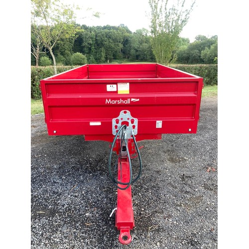 164 - Marshall 6.5 ton drop side trailer. 2022. Unused