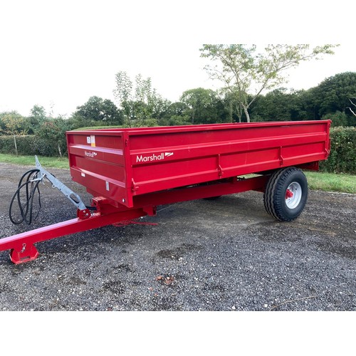 164 - Marshall 6.5 ton drop side trailer. 2022. Unused