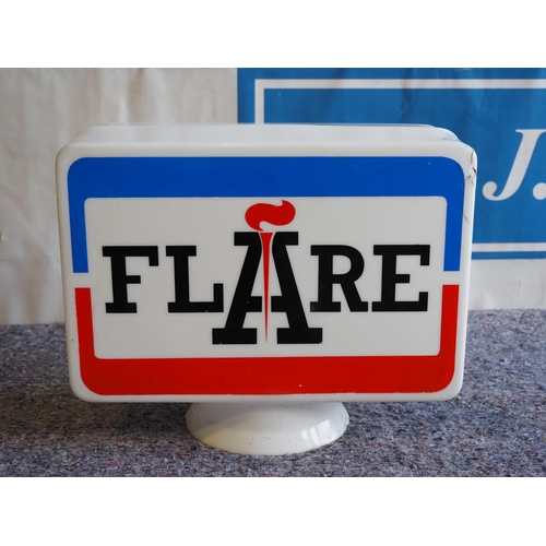 231 - Plastic Flare petrol pump globe, 1970s, AF