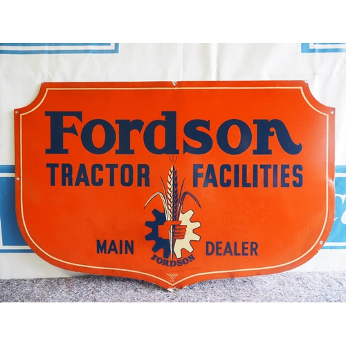 Tin sign - Fordson Tractor Facilities 24" x 26"