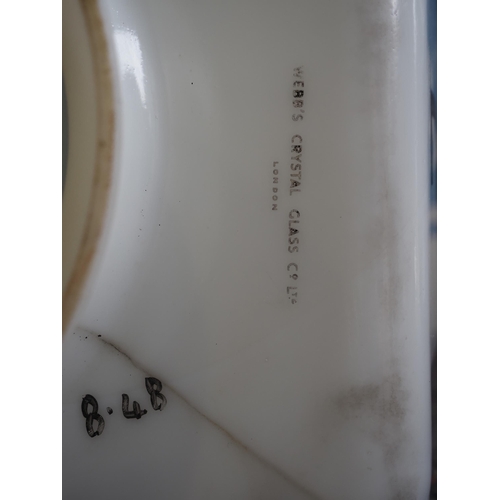 233 - National Benzole glass square petrol pump globe, marked 1948, AF