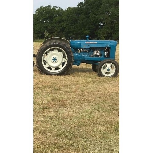 166 - Fordson Super Major tractor. 1963. Runs and drives. Late registration. Reg. 745BVF. V5