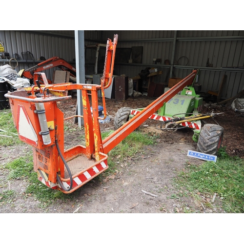 133 - Afron SA500 power platform. MEWP with chainsaw/lopper attachments, maximum working height 6.7m. Work... 