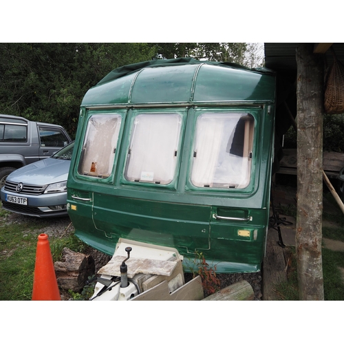 141 - 2 Berth caravan, painted green