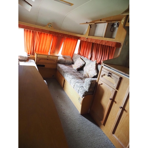 141 - 2 Berth caravan, painted green