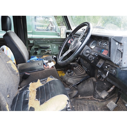 143 - Land Rover Defender 130 diesel, overdrive, 6ltr V8 AEC engine, showing 99595 miles. mot expiry 20.12... 