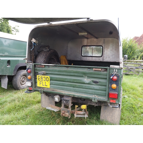 143 - Land Rover Defender 130 diesel, overdrive, 6ltr V8 AEC engine, showing 99595 miles. mot expiry 20.12... 