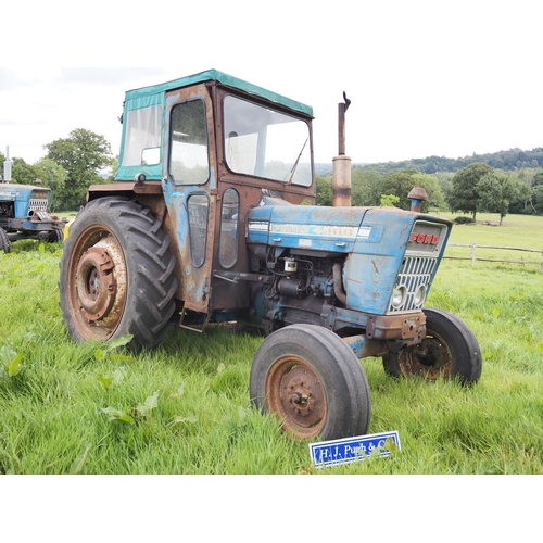 145 - Ford 4000 tractor. Showing 5540 hours, runs and drives. C/w Lambourne cab