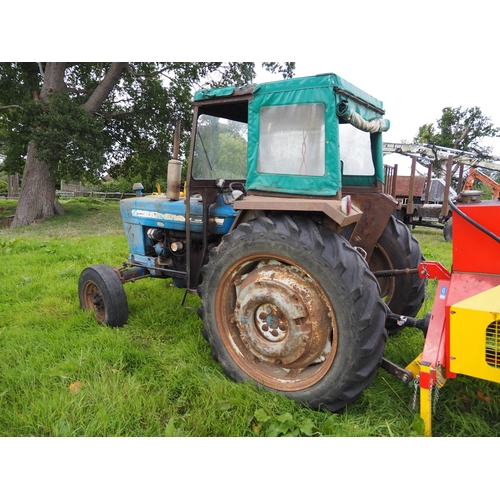 145 - Ford 4000 tractor. Showing 5540 hours, runs and drives. C/w Lambourne cab