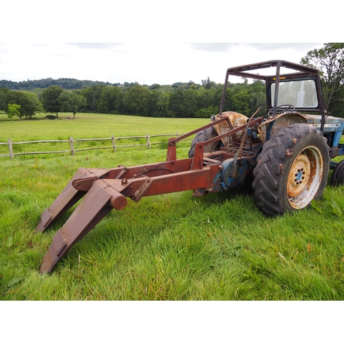 146 - Ford 5000 tractor, complete engine rebuild, Boughton two speed timber winch HDV 25, Heavy duty ancho... 