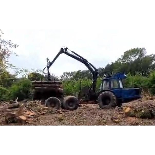 152 - Rottne purpose built forestry forwarder, 6 wheel drive, crane and timber grab, bolstered. New servo,... 