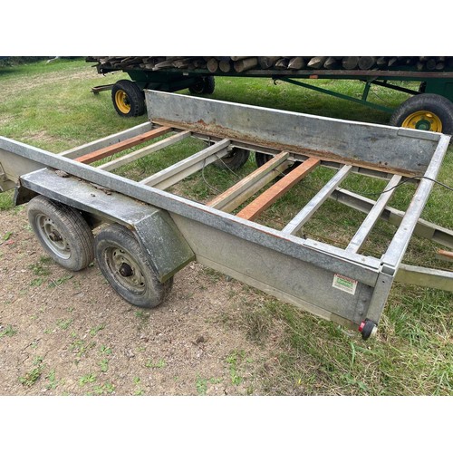 172 - Tandem axle plant trailer, needs floor