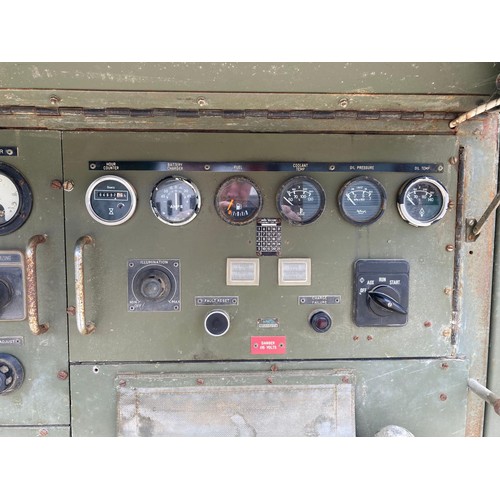 163 - Ex Army skid mounted 6 cylinder diesel engine driven 30 Kva Generator