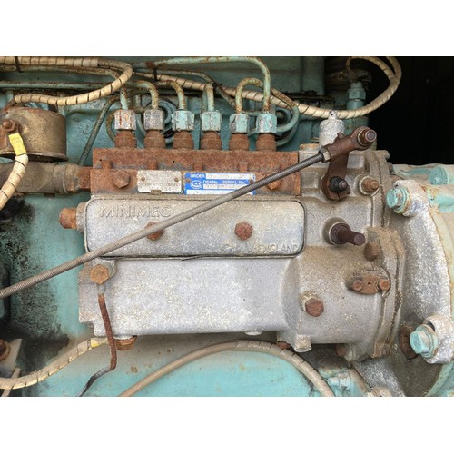 163 - Ex Army skid mounted 6 cylinder diesel engine driven 30 Kva Generator