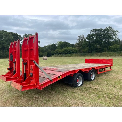 165 - NC PT16T Low Loader Trailer, Hydraulic and Air Brakes, Load sensing, Hydraulic sheeted ramps. 2016.