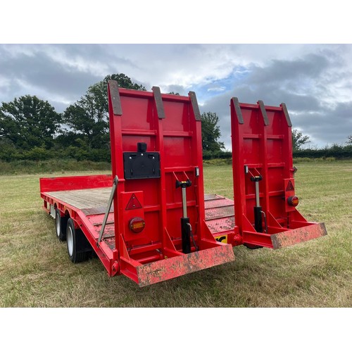 165 - NC PT16T Low Loader Trailer, Hydraulic and Air Brakes, Load sensing, Hydraulic sheeted ramps. 2016.