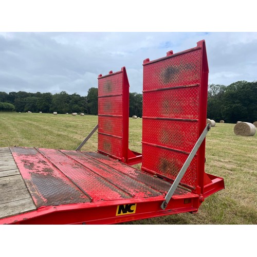 165 - NC PT16T Low Loader Trailer, Hydraulic and Air Brakes, Load sensing, Hydraulic sheeted ramps. 2016.