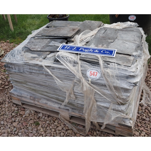 547 - Pallet of roof slates